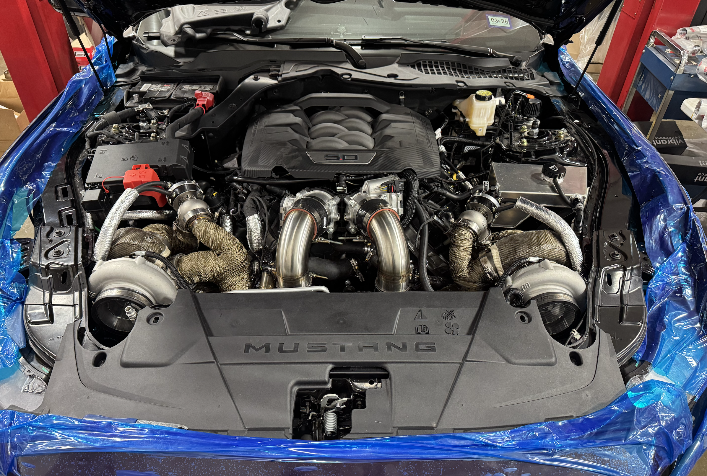 2024 Mustang with Top-Mount Turbocharger Hits the Dyno: Performance Unleashed!