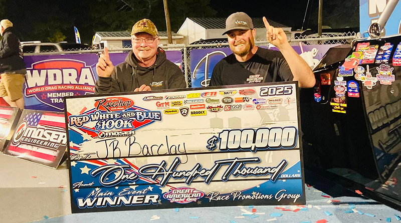 Barclay Triumphs with $100K Victory at GABR Red, White, and Blue Event