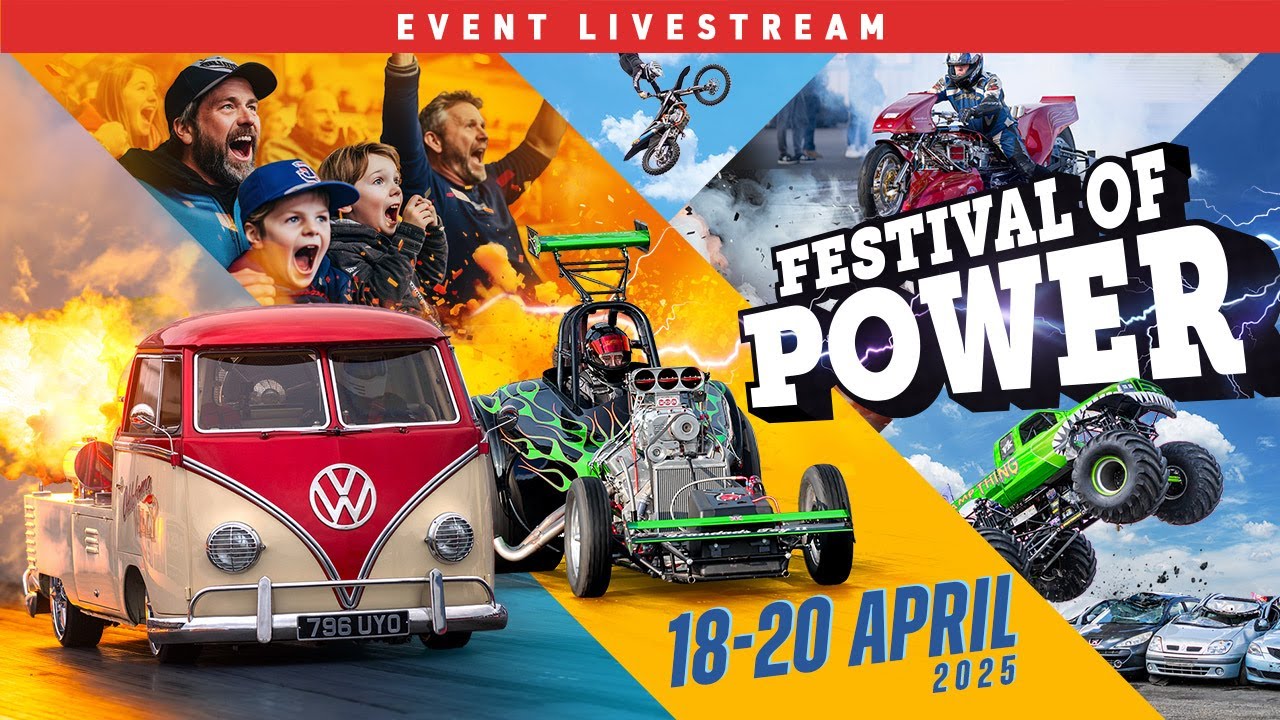 Rewrite this title better BangShift.com WATCH FREE LIVE Streaming Drag Racing From Santa Pod RIGHT HERE! The Festival Of Power Is ON This Weekend!