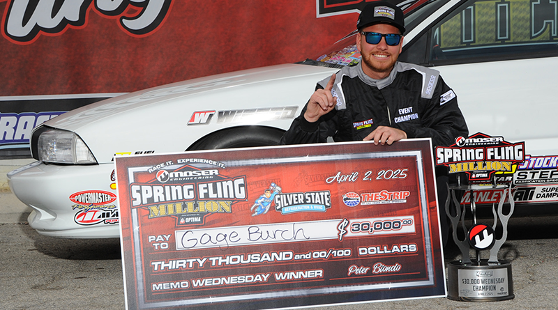 Rewrite this title better Gage Burch Secures Silver State $30,000 Purse at the Moser Spring Fling Million