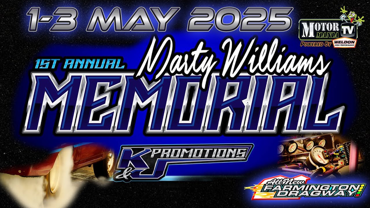 Rewrite this title better BangShift.com FREE Big Money Bracket Racing Livestream: 1st Annual Marty William Memorial Bracket Race – Thursday