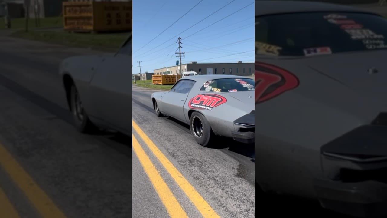 Thrilling Bare Road Test 🚀 | Small Tire Camaro Takes on No Prep Street Racing!