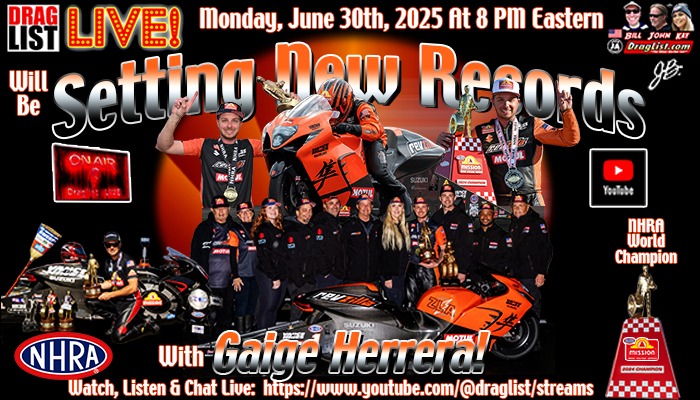 Join Us for Draglist LIVE: Featuring Gaige Herrera on June 30, 2025!