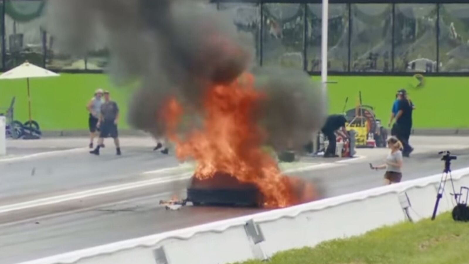 Top Driver Marvin Blaney Hospitalized After Devastating Fire at IHRA Outlaw Nitro Series Kick-Off