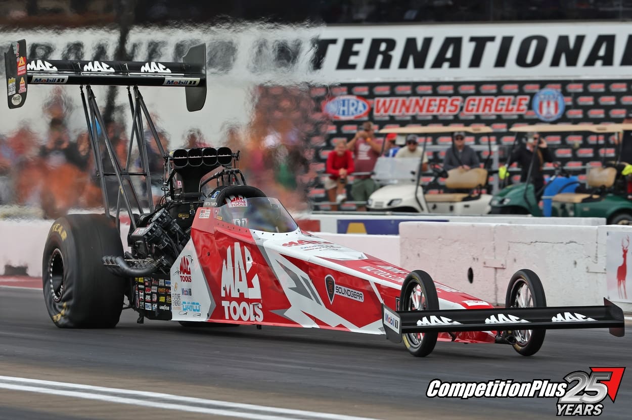 Beckman, Kalitta, and Anderson Clinch No. 1 Qualifier Positions at Lucas Oil NHRA Nationals