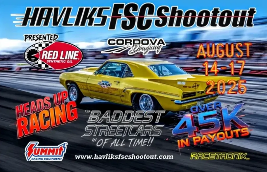 <p><strong>Catch the Action Live: Havlik’s Fastest Street Car Shootout 2025 at Cordova Dragway – A Stunning Showcase of 90s Classics and Modern Masterpieces!</strong></p>