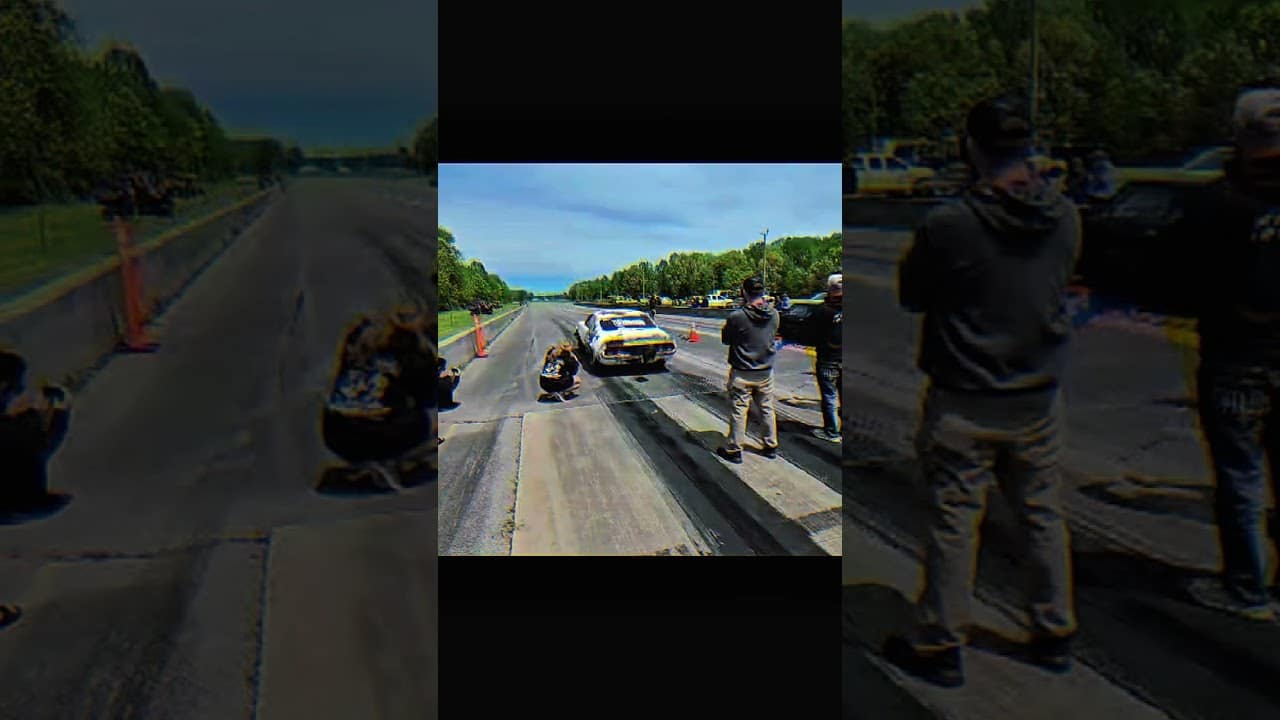 Heart-Pounding No Prep Drag Racing: Catch the Action in This Short! 🚗💨 #DragRacing #NoPrepRacing #ShortsEntertainment