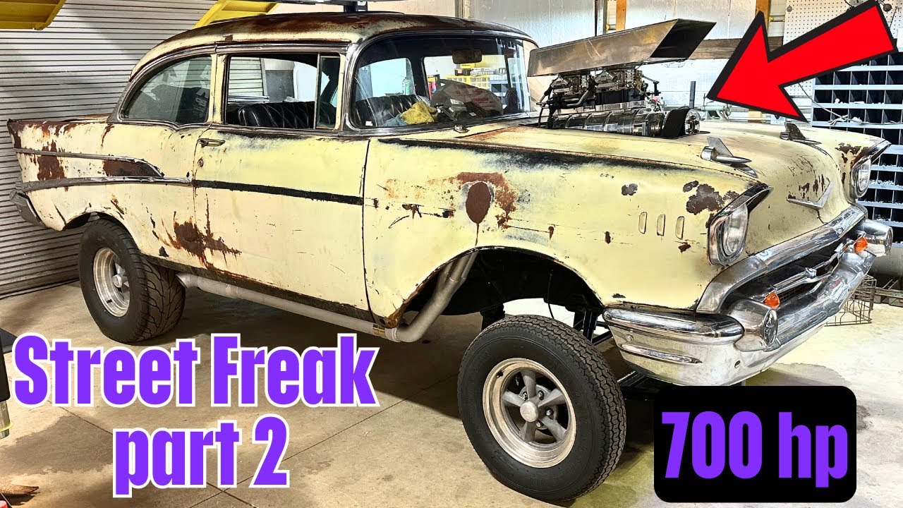 BangShift.com: Newbern and the Crew Wrap Up the Incredible 1957 Chevrolet Street Freak – Not a Gasser, But a True Automotive Marvel!