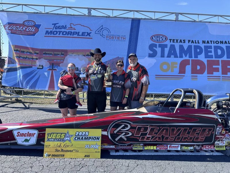 Peavler Secures Double Victory, Owens Claims First Win at Texas NHRA Fall Nationals