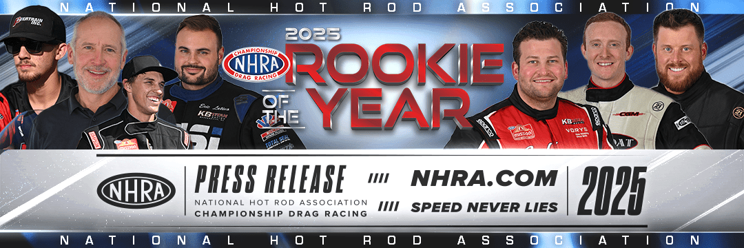 Six Contenders Compete for 2025 NHRA Rookie of the Year