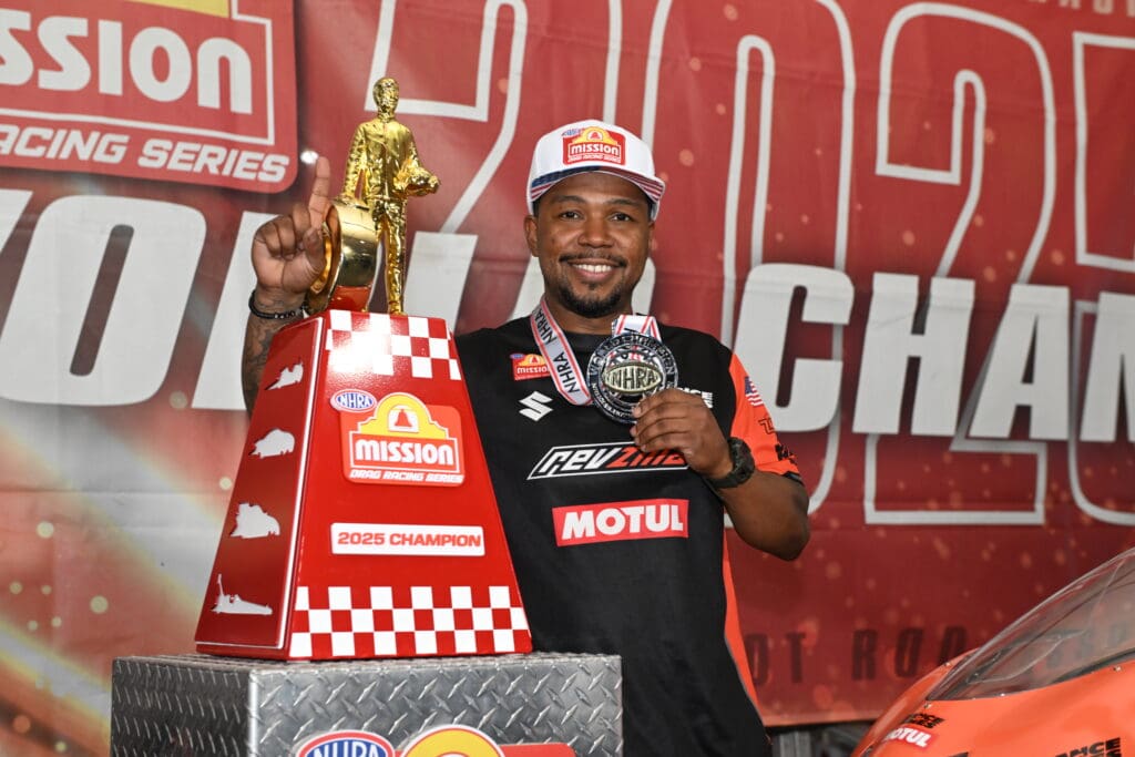 Gadson Clinches First NHRA Pro Stock Motorcycle Title in Thrilling and Unconventional Season Finale