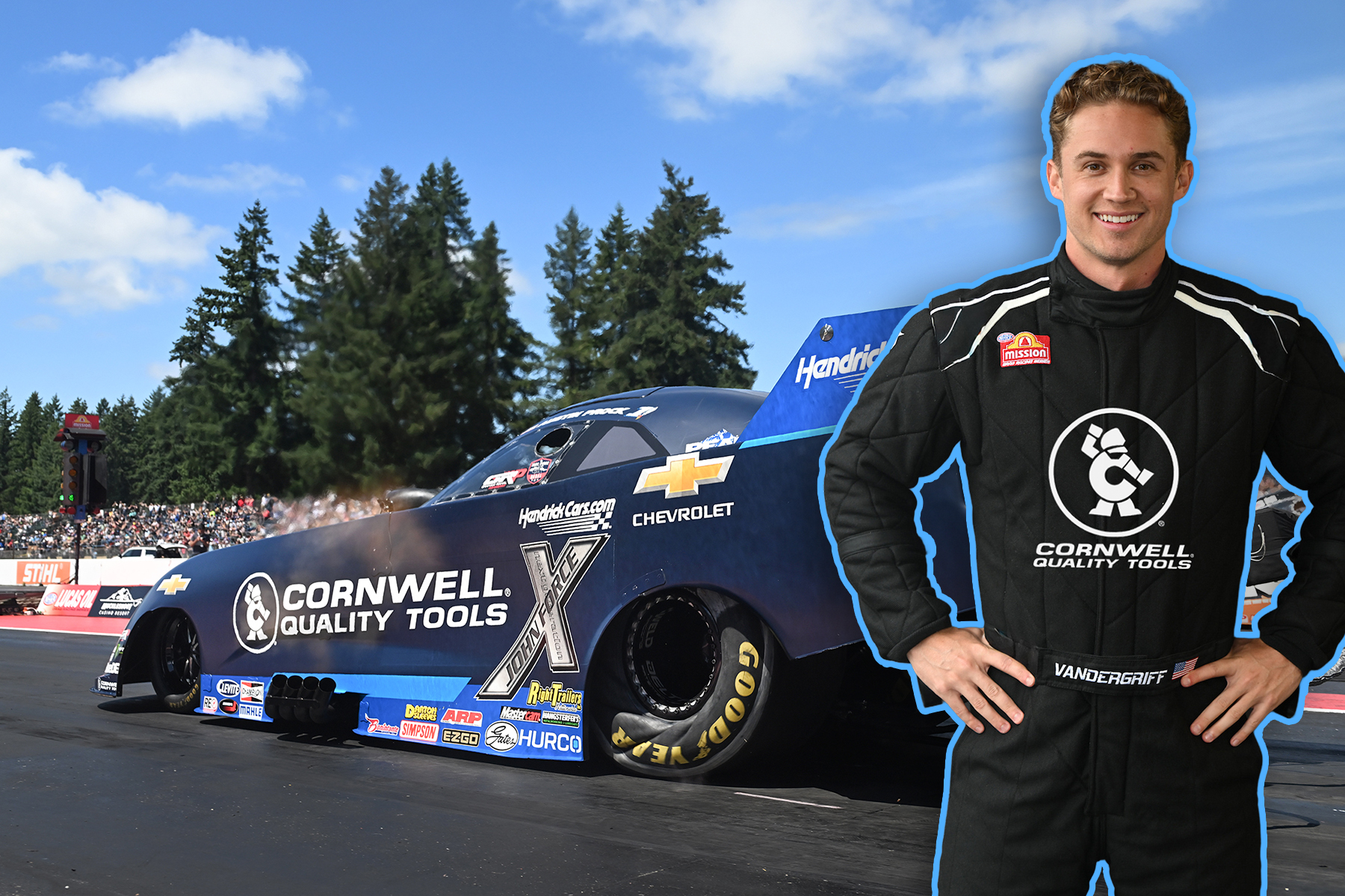 JFR Appoints Jordan Vandergriff as Driver of Cornwell Tools Funny Car