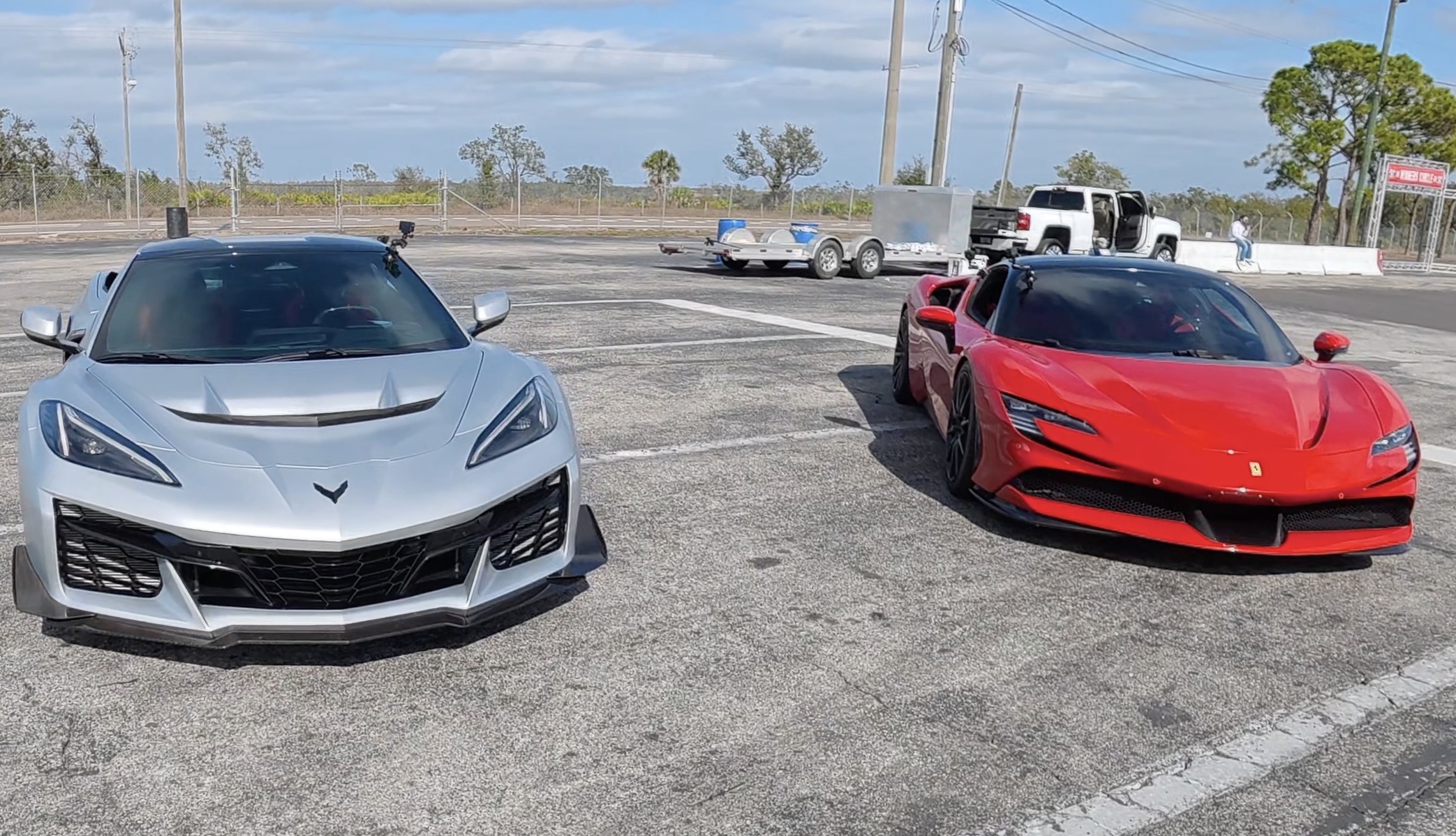 2026 Chevrolet Corvette ZR1 vs. Ferrari SF90 Stradale: 1/4 Mile Showdown!
