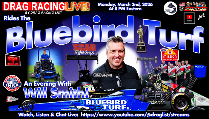 High-Octane Showdown: Will Smith Takes on Top Fuel Drag Racing Live on 3/2/26!
