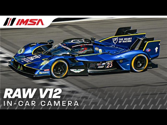 Unleash the Roar: Aston Martin Valkyrie GTP’s Thrilling V12 Sound from Inside During Daytona’s Rolex 24 Night Practice!