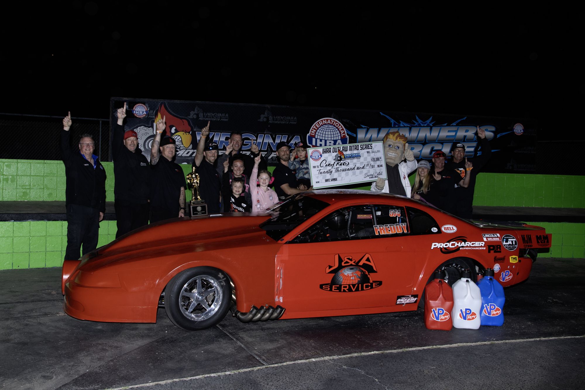Cory Reed Clinches Consecutive Wins in IHRA Small Tire BRATZ Driving Manny Buginga’s ‘Freddy’ Ford Mustang