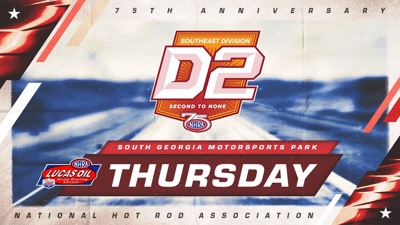 Sure! Here are a few alternative titles you might consider:
1. “Tune In for FREE LIVE NHRA Division 2 Drag Racing at South Georgia Motorsports Park This Saturday!”
2. “Experience the Thrill of FREE LIVE NHRA Division 2 Drag Racing at South Georgia Motorsports Park – Saturday!”
3. “Catch the Excitement: FREE LIVE NHRA Lucas Oil Sportsman Drag Racing at South Georgia Motorsports Park This Saturday!”
4. “Don’t Miss FREE LIVE Coverage of NHRA Division 2 Drag Racing at South Georgia Motorsports Park – This Saturday!”