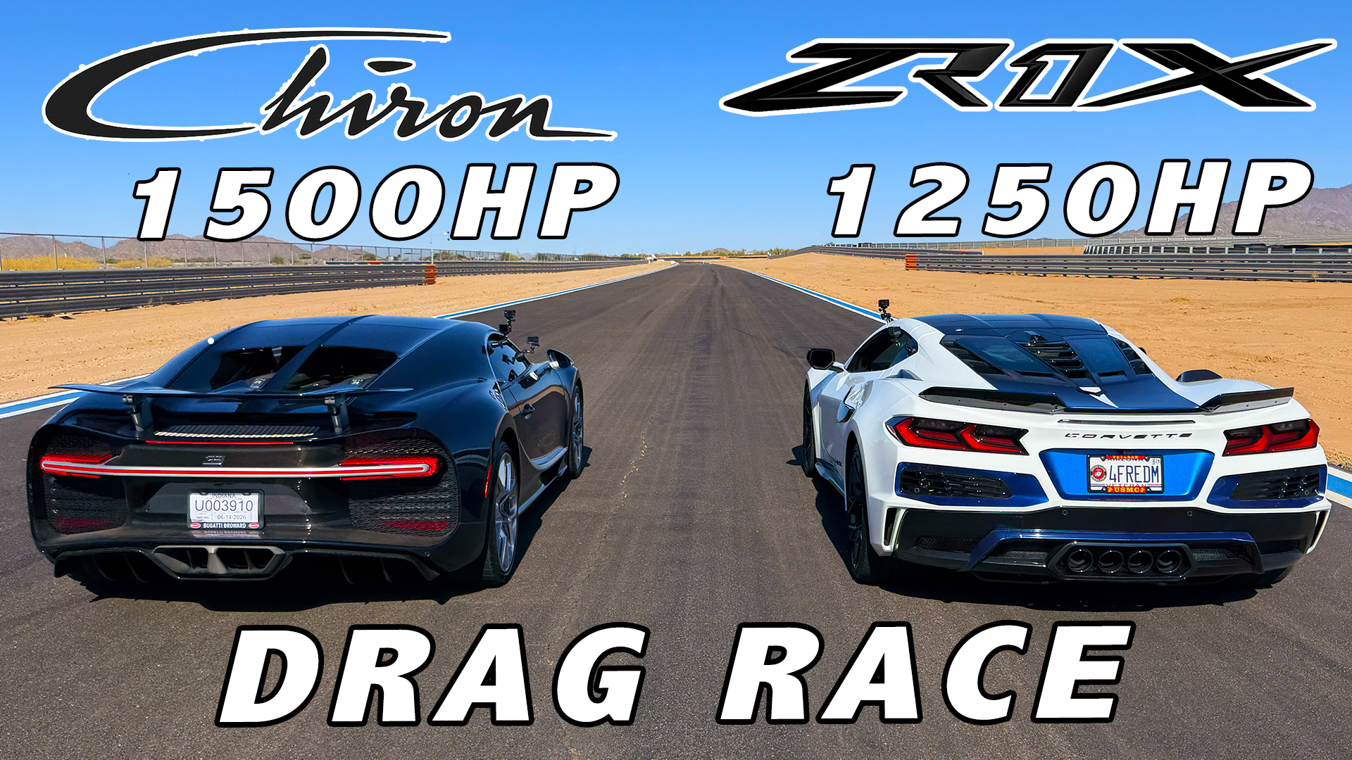 ZR1X Takes Down a 1,500 HP Bugatti Chiron in Epic Drag and Roll Race!