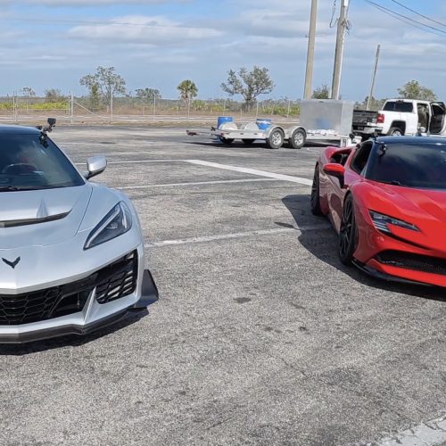2026 Chevrolet Corvette ZR1 vs. Ferrari SF90 Stradale: 1/4 Mile Showdown!