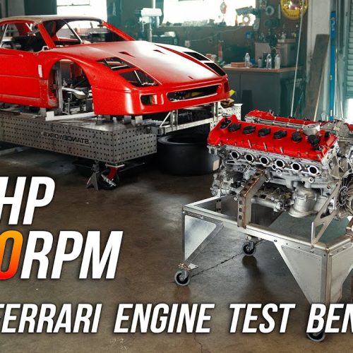 BangShift.com Stanceworks: Part 8 of the Real Ferrari F40 Project – Mike Preps the F40 EVO’s V12 for a Thrilling Engine Stand Rev!