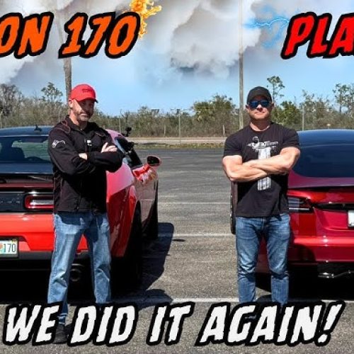 DragTimes Showdown: Tesla Model S Plaid Track Package Faces Off Against Dodge Demon 170