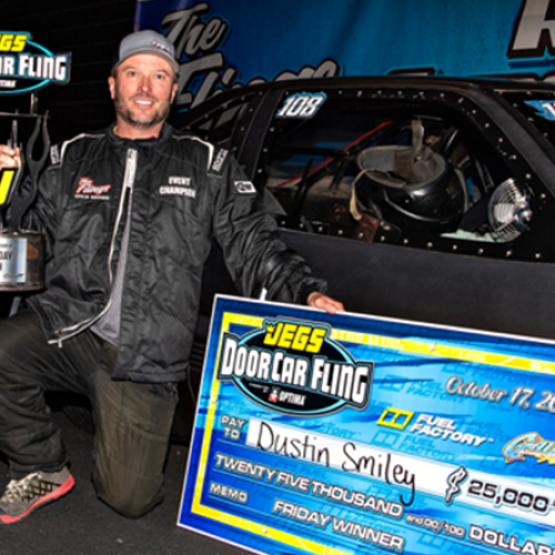 Dustin Smiley Secures $25K Victory at JEGS Door Car Fling Presented by OPTIMA