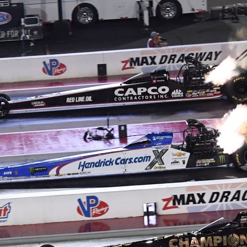 Force, Hagan, Glenn, and Herrera Secure Provisional No. 1 Positions at NHRA 4-Wide Carolina Nationals