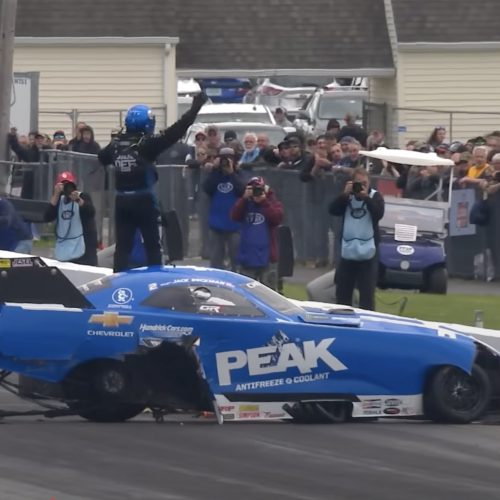 Jack Beckman Involved in Crash at New England Nationals
