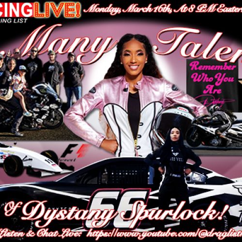Live Drag Racing: Pro Stock Bikes & Stock Cars with Dystany Spurlock! March 16, 2026!