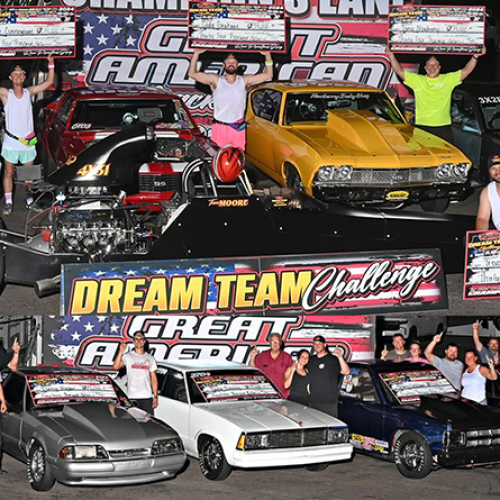 Rewrite this title better 8th Annual Great American Bracket Races Dream Team Challenge