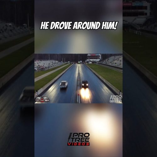Rewrite this title better Fairmont Drives Around this Foxbody after a WHEELIE! #noprep #dragracing