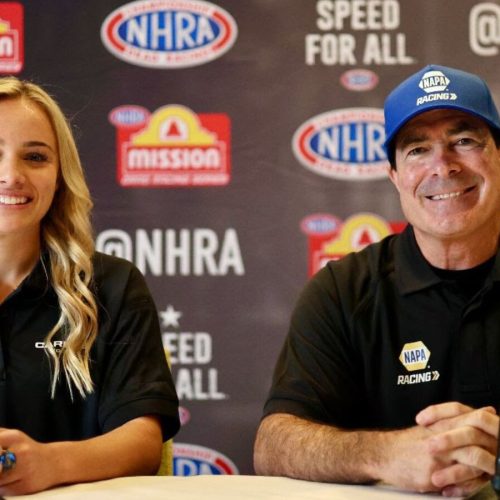 Rewrite this title better Ron Capps Committed to Next Generation of NHRA, Expands Operation with Addition of Maddi Gordon in Second RCM Car