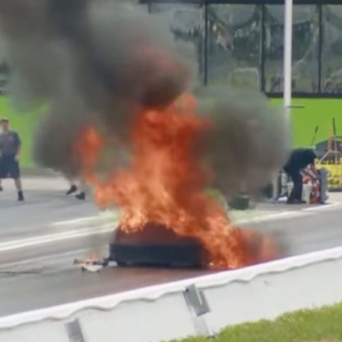Top Driver Marvin Blaney Hospitalized After Devastating Fire at IHRA Outlaw Nitro Series Kick-Off