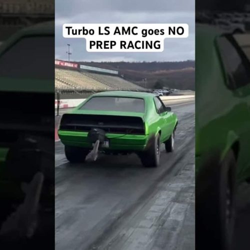 Turbocharged LS AMC Javelin: Winter No Prep Racing Thrills! #Dragracing #Turbo #Boost