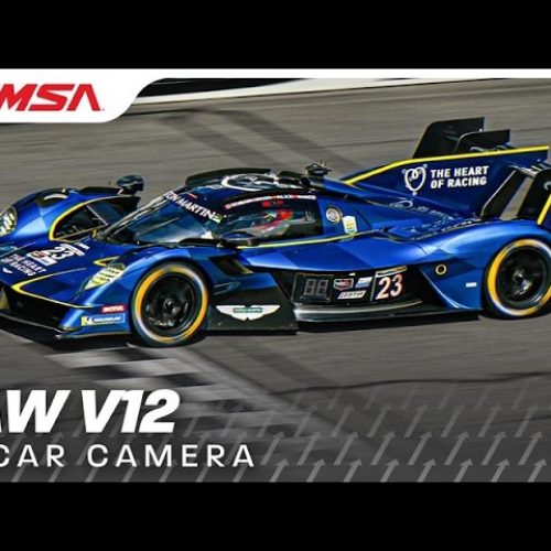 Unleash the Roar: Aston Martin Valkyrie GTP’s Thrilling V12 Sound from Inside During Daytona’s Rolex 24 Night Practice!
