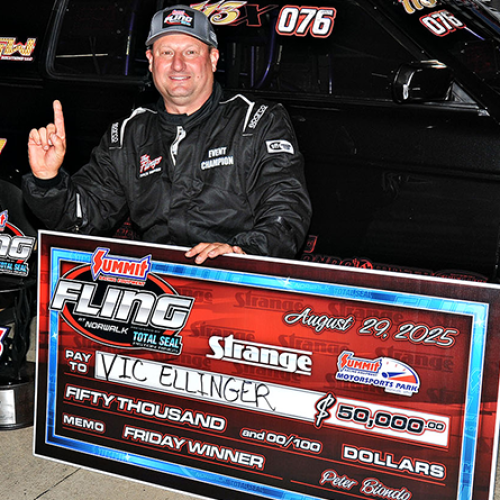 Vic Ellinger Strikes Gold: Wins $50,000 on an Exciting Friday at the Summit Racing Fling Presented by Total Seal