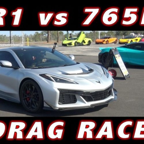 ZR1 vs. 765LT: Epic 1/4 Mile Drag Showdown!